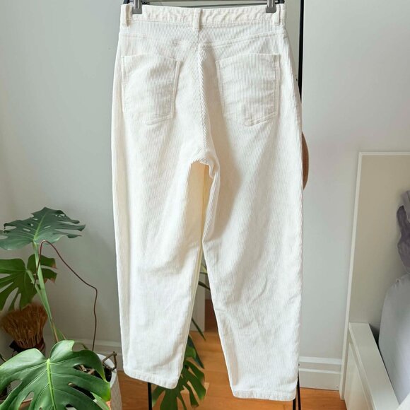 MANGO   Cream  Jeans | High Waist Loose Fit Size 8 pre lowed - Picture 3 of 8